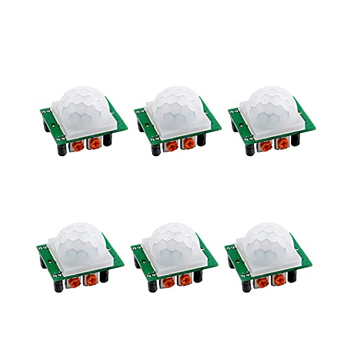 6Pcs HC-SR501 PIR Pyroelectric Infrared IR Sensor Body Motion Module DC 4.5-20V for Arduino