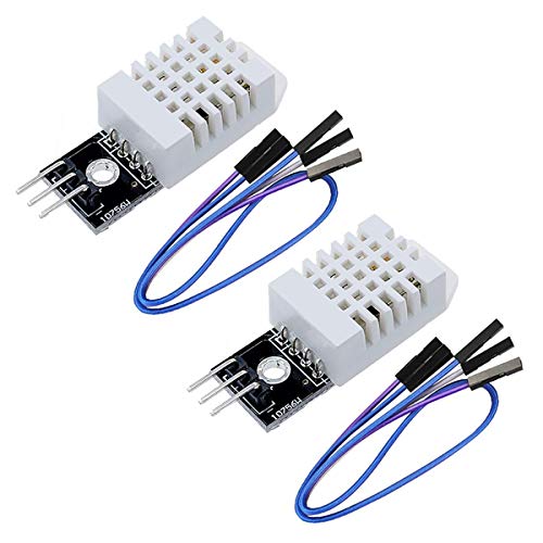 DaFuRui 2Pack DHT22/AM2302 Digital Temperature and Humidity Sensor Module Temp Humidity Monitor with Cable Compatible for Arduino